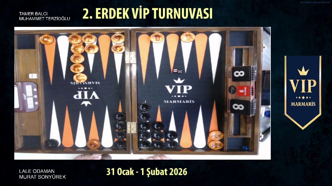 LALE ODAMAN-MURAT SONYÜREK/TAMER BALCI-MUHAMMET TERZİOĞLU 2' nciERDEKVİP Turnuvası
