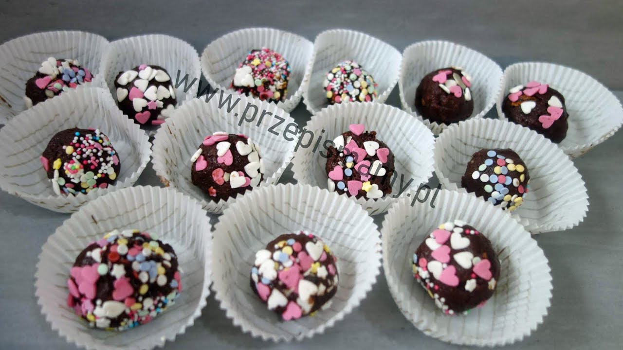 Praliny czekoladowe na walentynki 