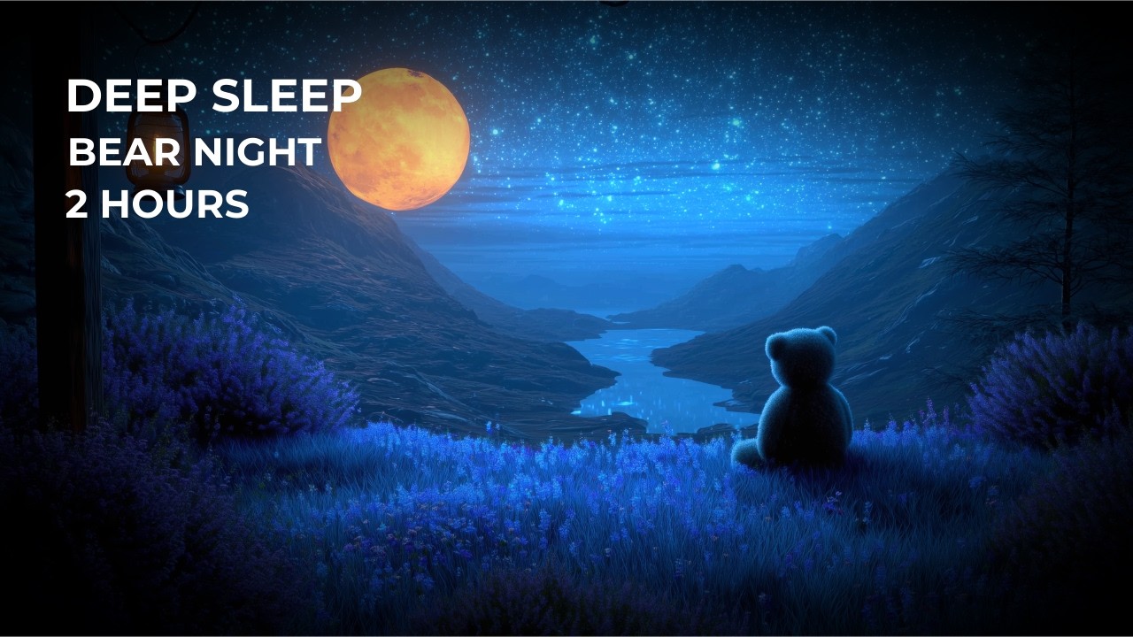 Tonight, Just Relax | Moonlit Bear Valley Night Ambience for Deep Sleep Music Soft Calming (2 Hours)