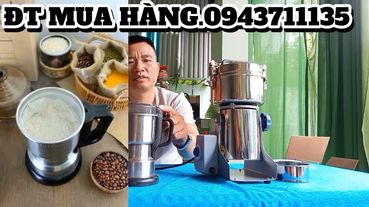 SIÊU MÁY XAY NGHIỀN NHỎ MỌI THỨ BỘT KHÔ SIÊU MẠNH ĐA CHỨC NĂNG MẪU NHƯ VIDEO 