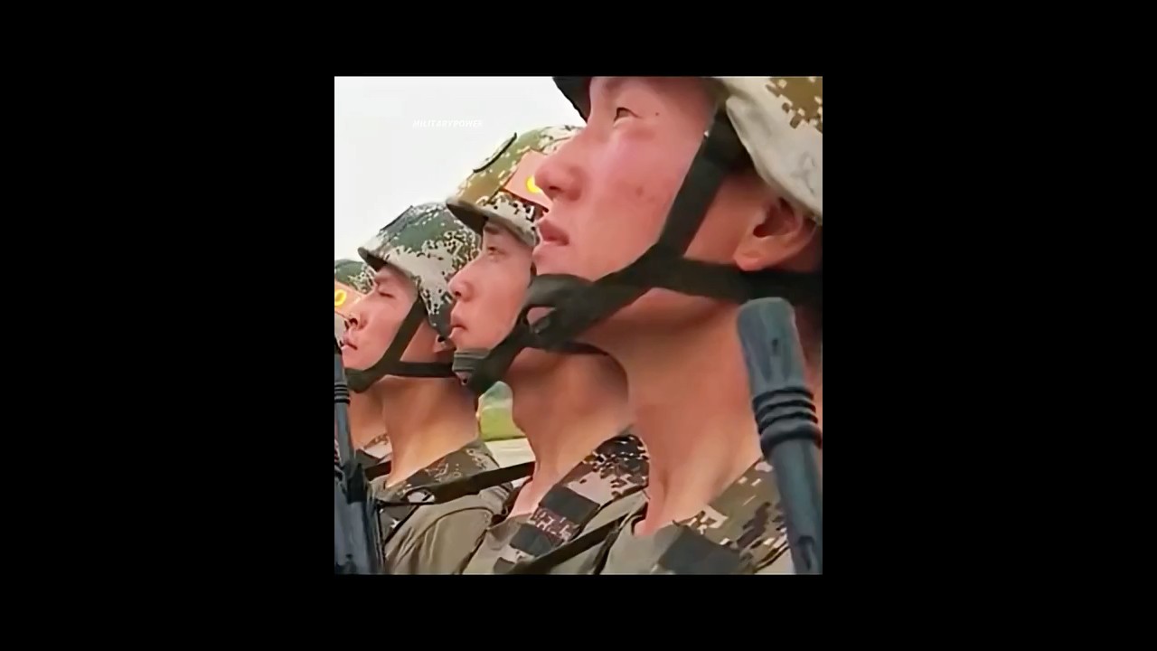 China's elite honor guard training process #army #military