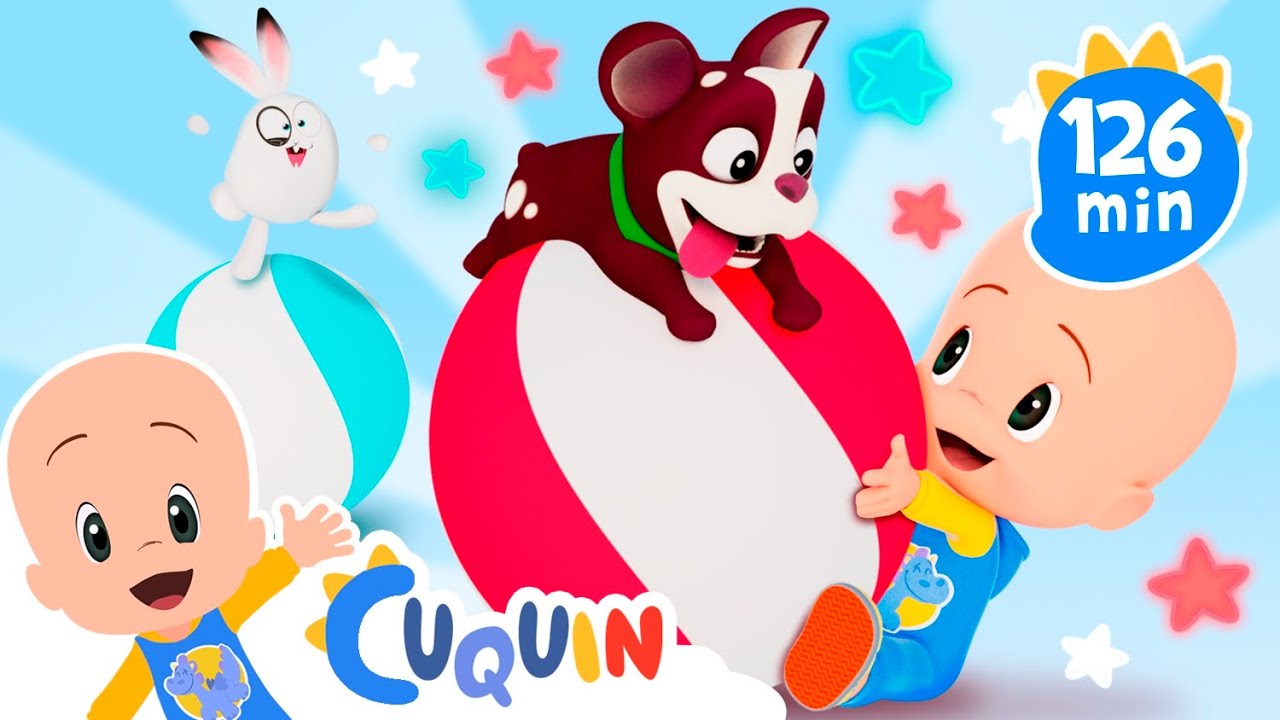 Beach balls! Learn the colors with Cuquin and Ghost | Educational videos for children