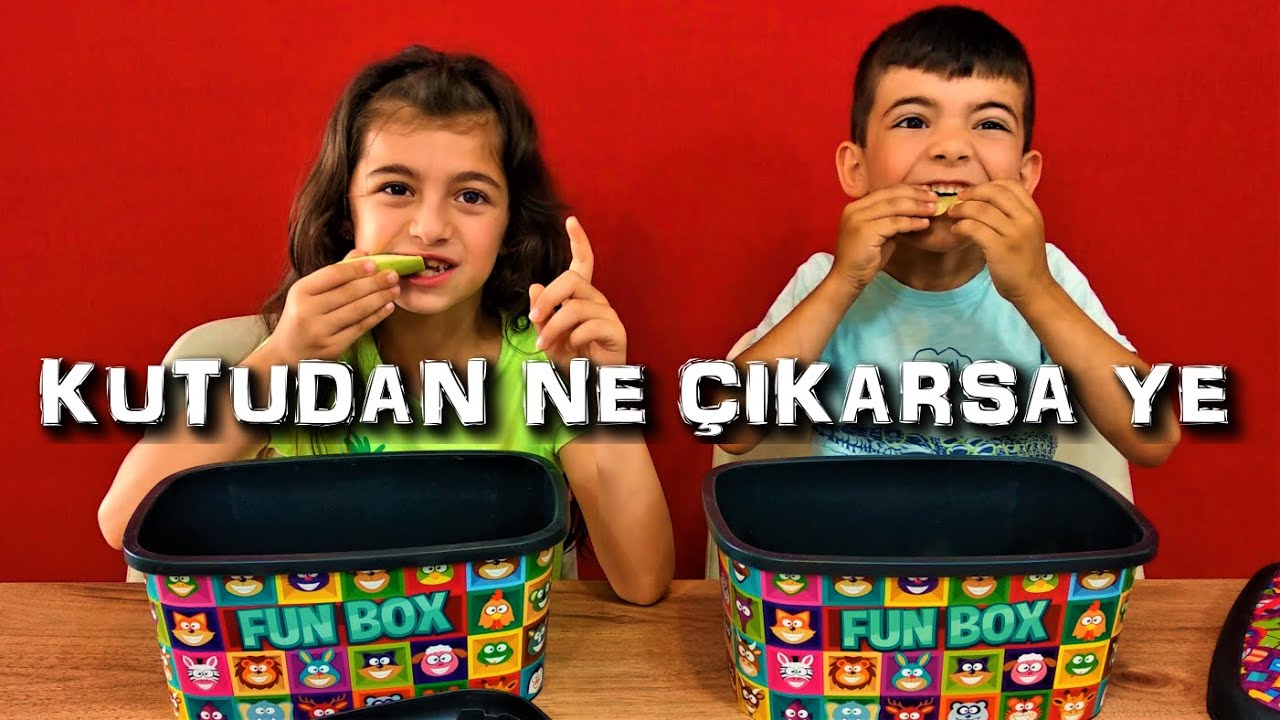 Kutudan ne çıkarsa ye | Eğlenceli çocuk videosu
