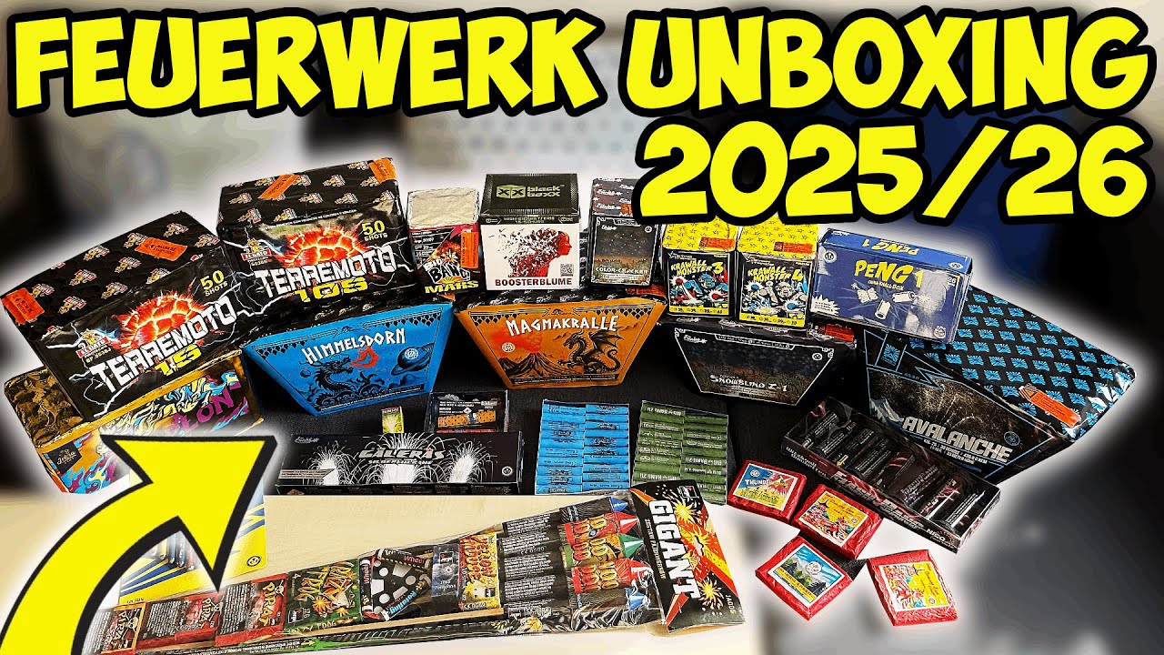 XXL 500&euro; Silvester Feuerwerk Unboxing F&uuml;r Silvester😱🎆