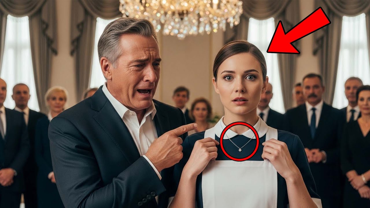 “That’s My Late Wife’s Necklace!” — The Billionaire Shouted, Until The Waitress Spoke