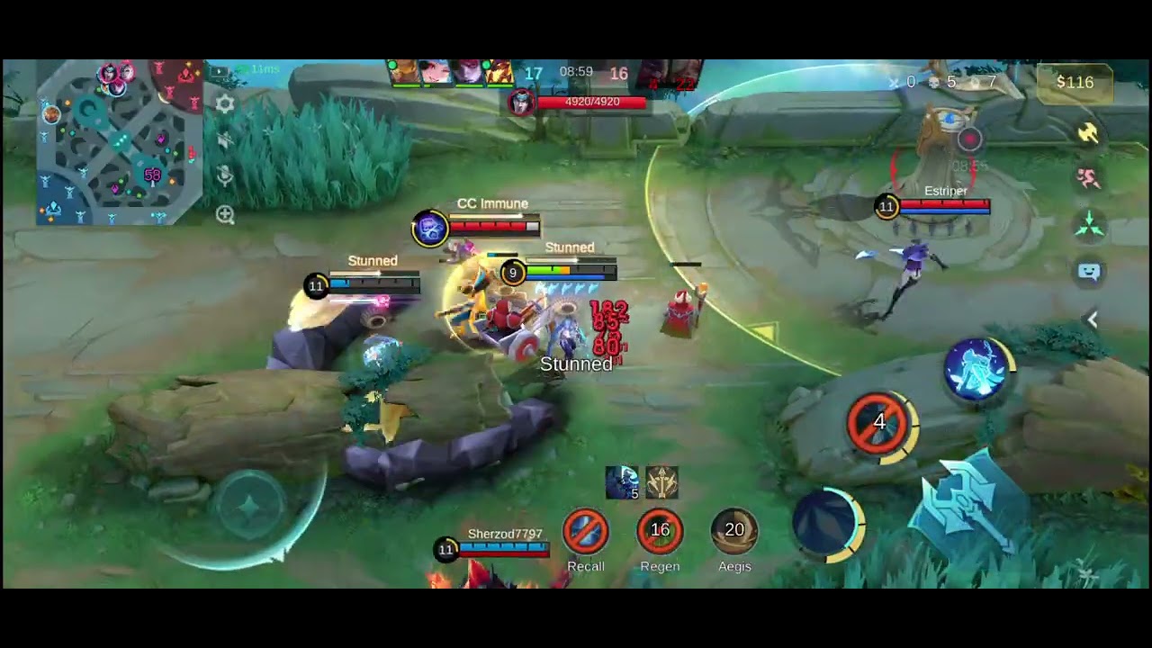 MLBB ranked match with Miya