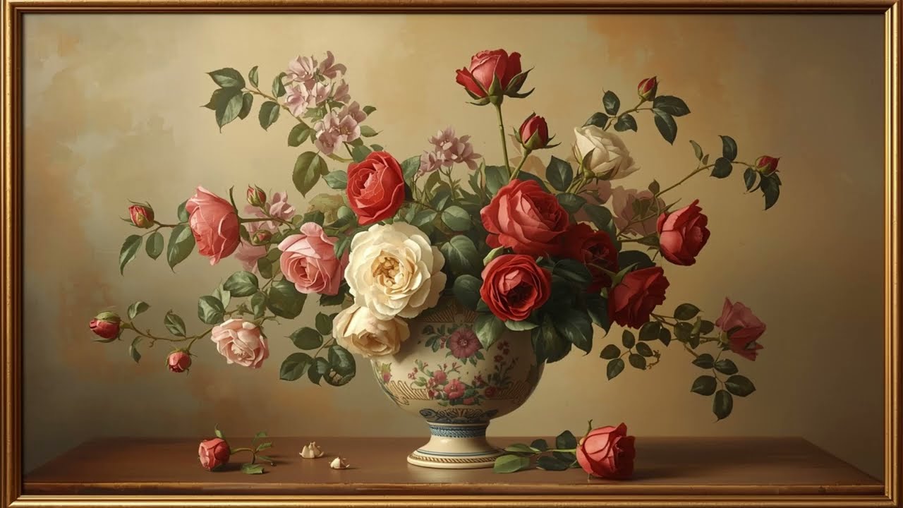 Peinture Vintage Élégante | Art TV Frame 4K | Écran de Veille Tableau Classique pour Télévision