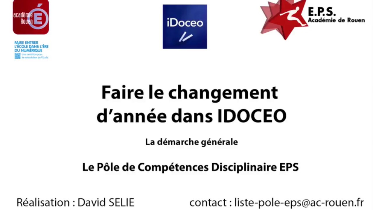 #17 IDOCEO Faire le changement d'année de votre IDOCEO