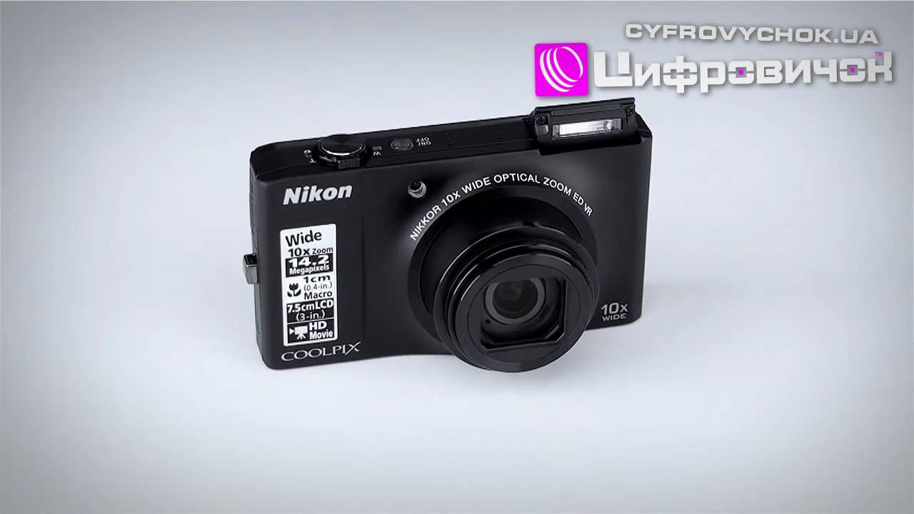 Видеообзор Nikon CoolPix S8000