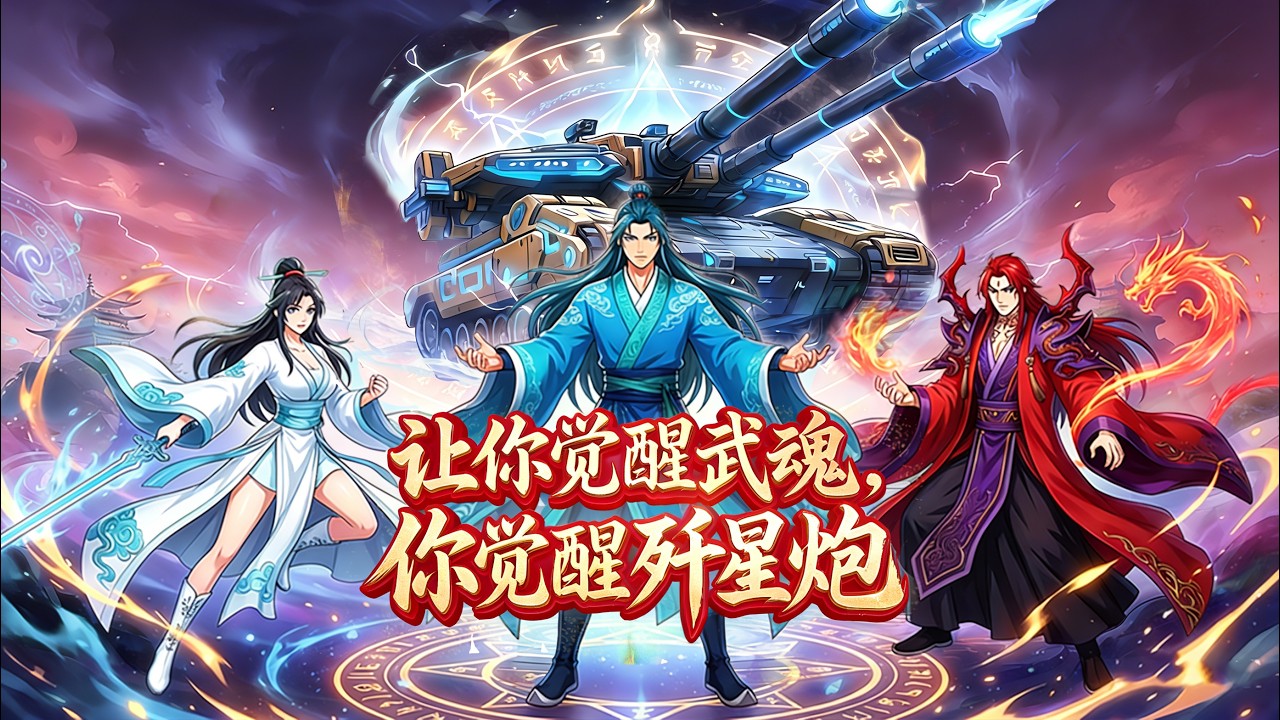 🔥【讓你覺醒武魂，你覺醒殲星炮！別人喚神獸、賦神器，他卻開出宇宙級殺器，一炮橫推星系，碾壓眾敵，爽感炸裂！】🔥