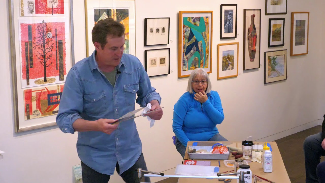 Collagraphy Demonstration by Brian Fisher