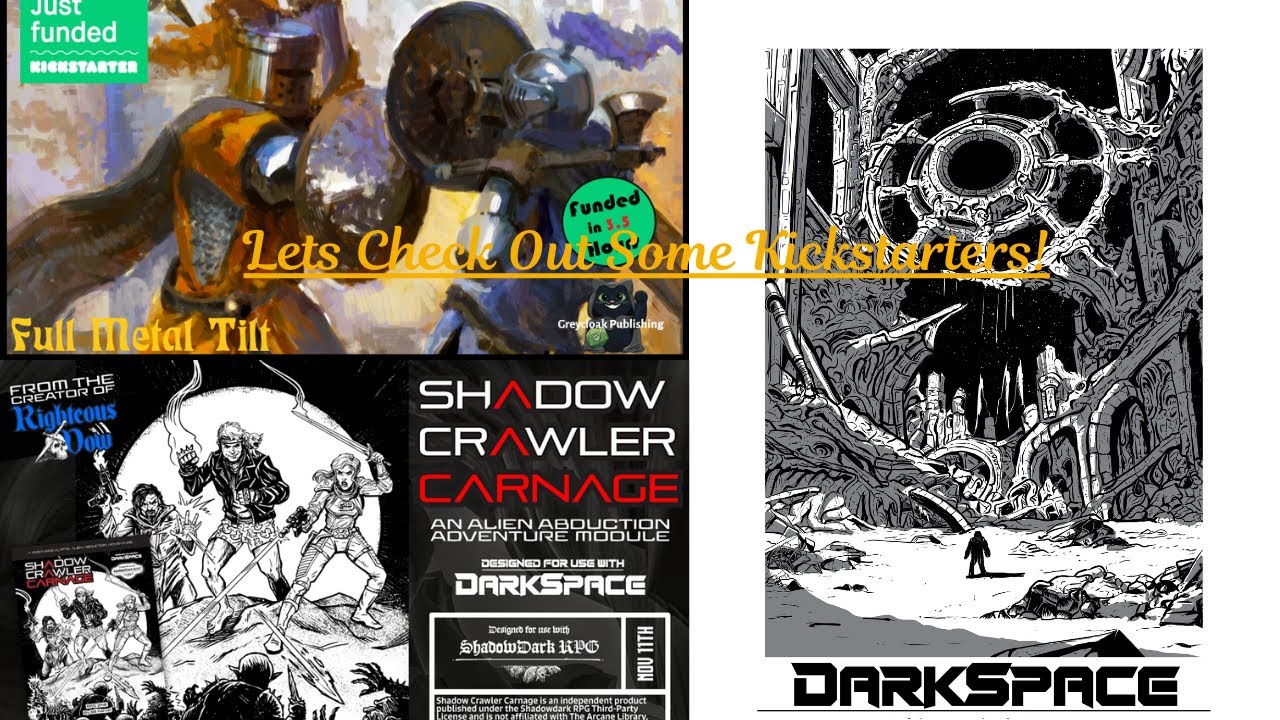 Давайте взглянем на Kickstarter! Full Metal Tilt, DarkSpace и Shadow Crawler Carnage