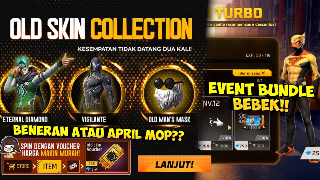 BOCORAN JENGGOT BNL !! Tanggal Rilis Poker Hijau, Jenggot BNL Di Event Old Skin Collection Terbaru