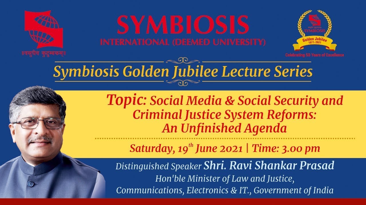 SGJLS : &ldquo;Social Media & Social Security&rdquo; and &ldquo;Criminal Justice System Reforms: An Unfinished Agenda&rdquo;