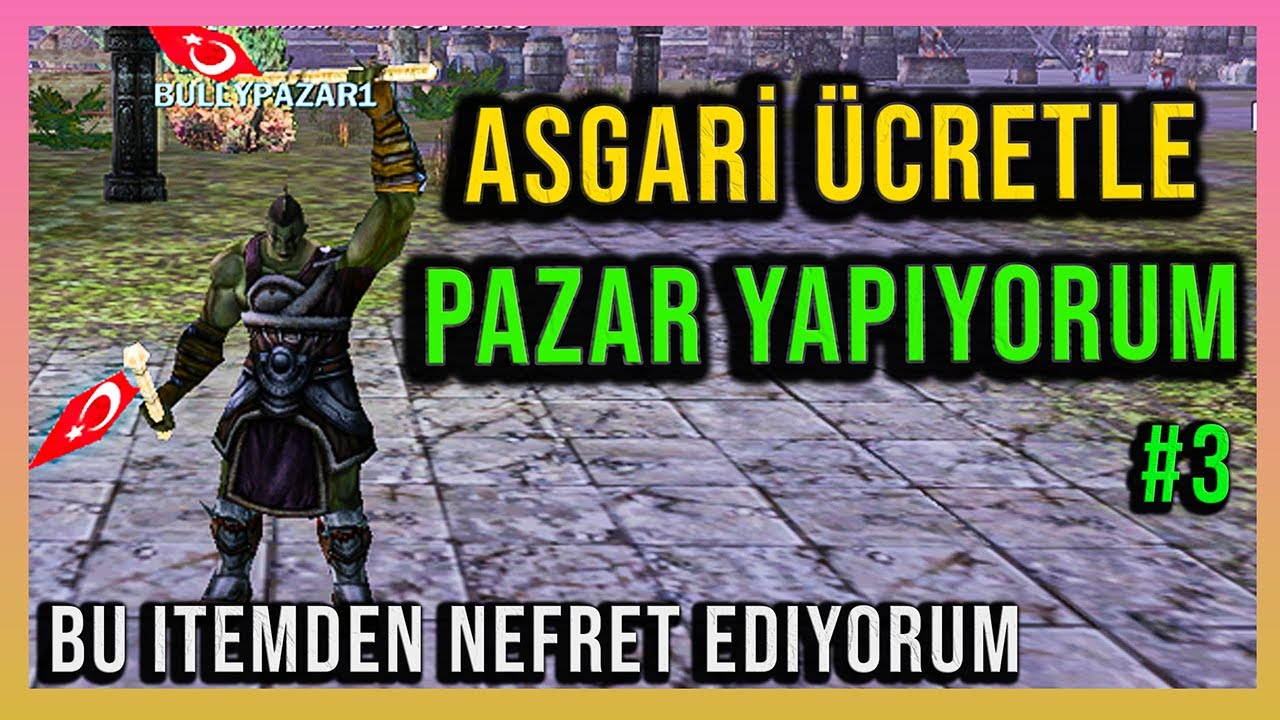 ALIN ŞU ITEMI ARTIK! | Asgari Ücretle Pazar Yapıyorum #3 | Knight Online Pazar | ZERO
