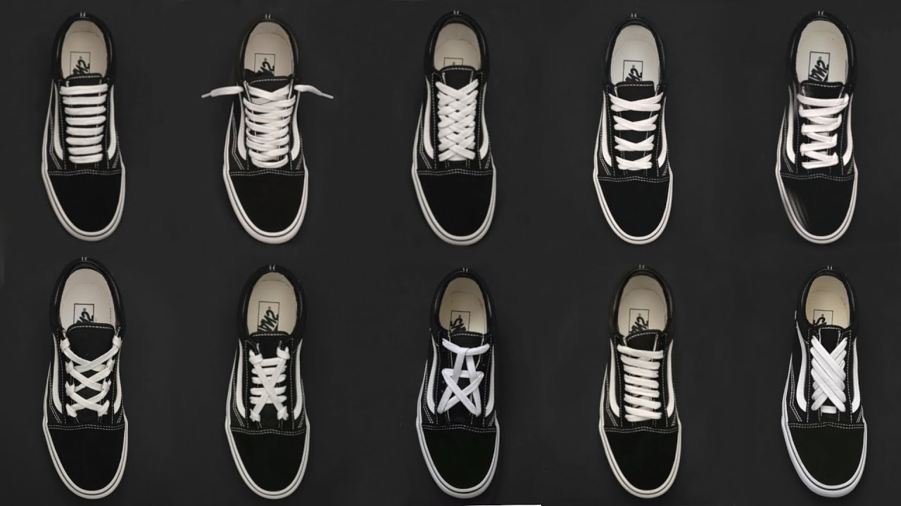 10 NEW WAYS HOW TO LACE YOUR VANS OLD SKOOL | SHOE LACING