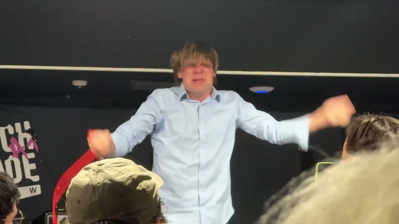 John Maus performs ‘Because We Built It’ at Rough Trade Below, NYC on 2025-09-23