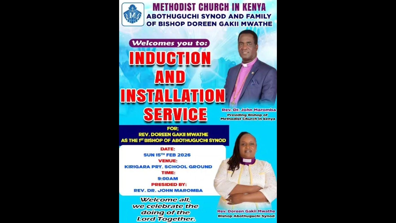 INDUCTION AND INSTALATION SERVICE Of Rev. Doreen Gakii Mwathe as 1st Bishop of  Abothuguchi synod
