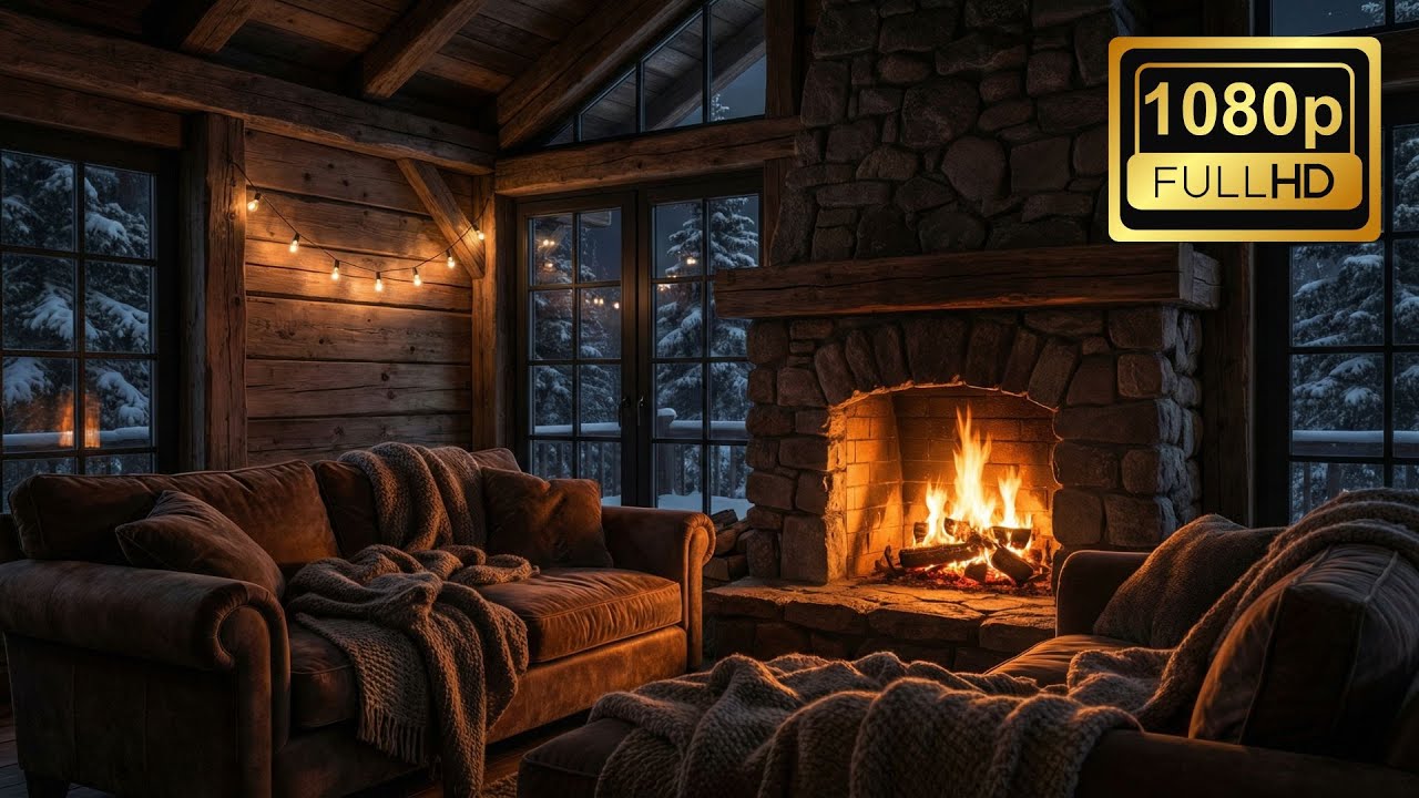 🔥Cozy Fireplace Ambience | 3 Hours | No Music | For Relaxation & Sleep | 1080p