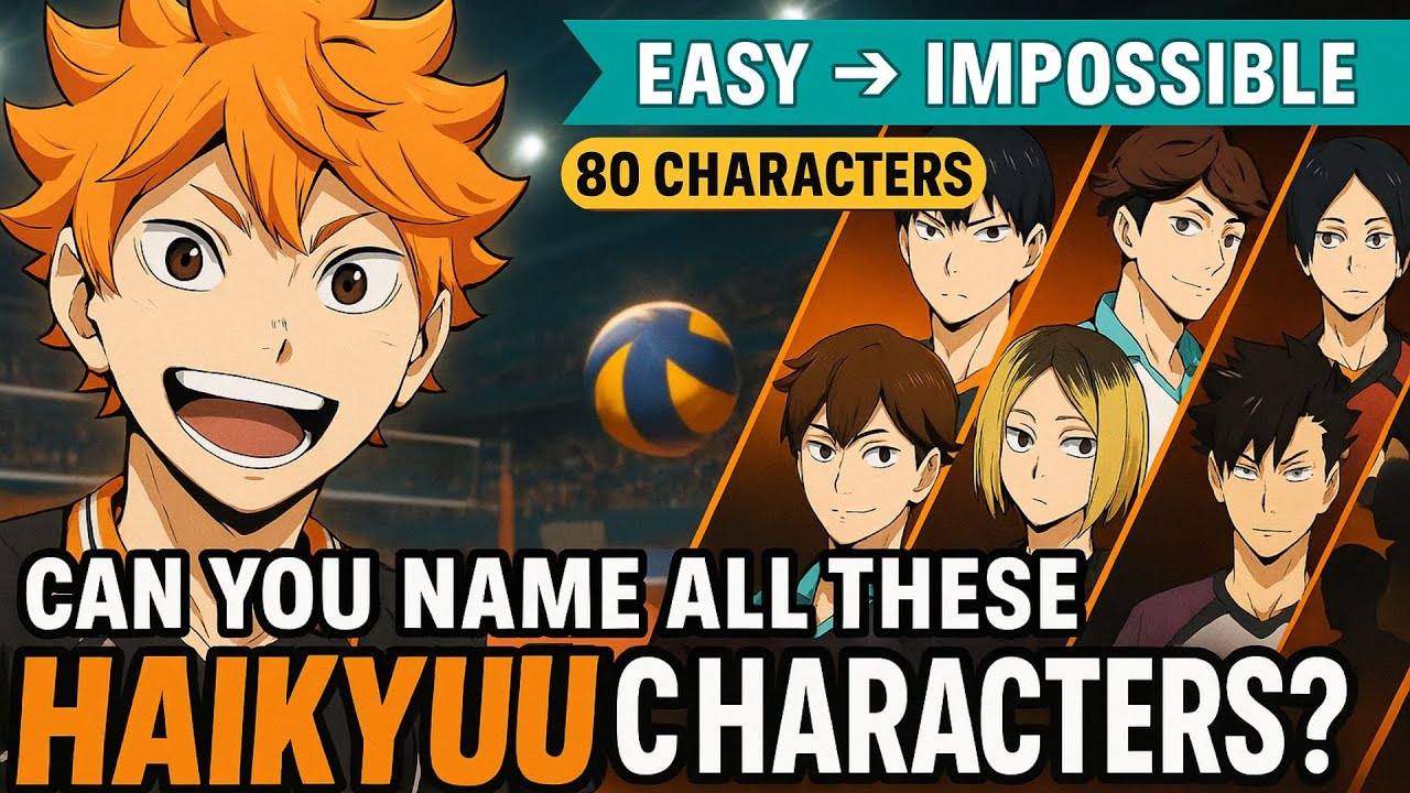 99% fail this HAIKYUU!! Character Quiz — 80 Names (Easy ➜ Impossible) | Who’s That?