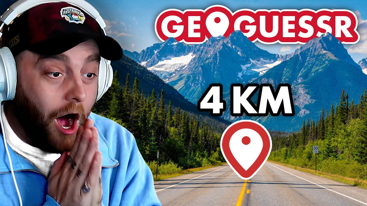 4 km fra det rigtige sted i GeoGuessr...