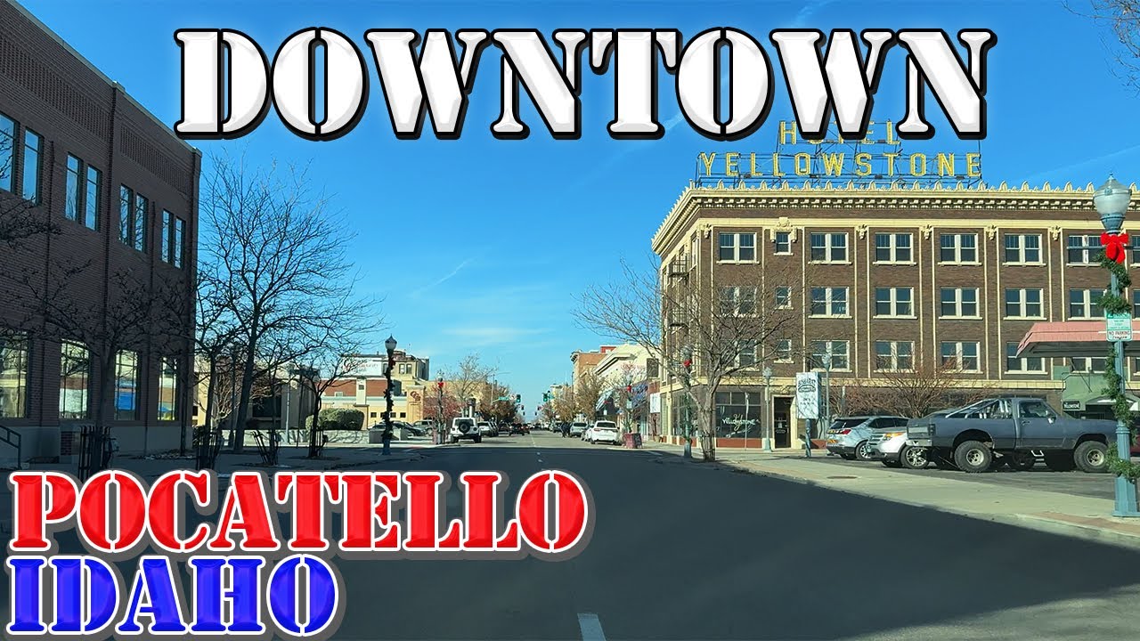 Pocatello - Idaho - 4K Downtown Drive