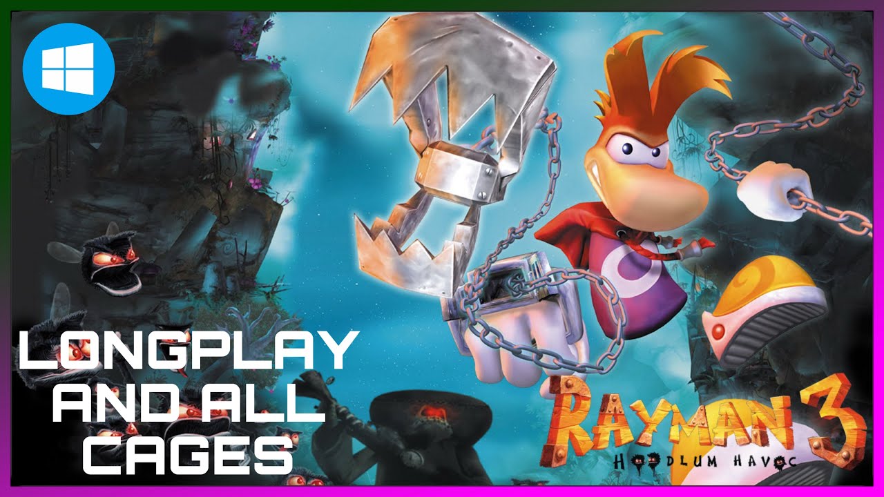 Rayman 3: Hoodlum Havoc (PC) + All Cages - Longplay