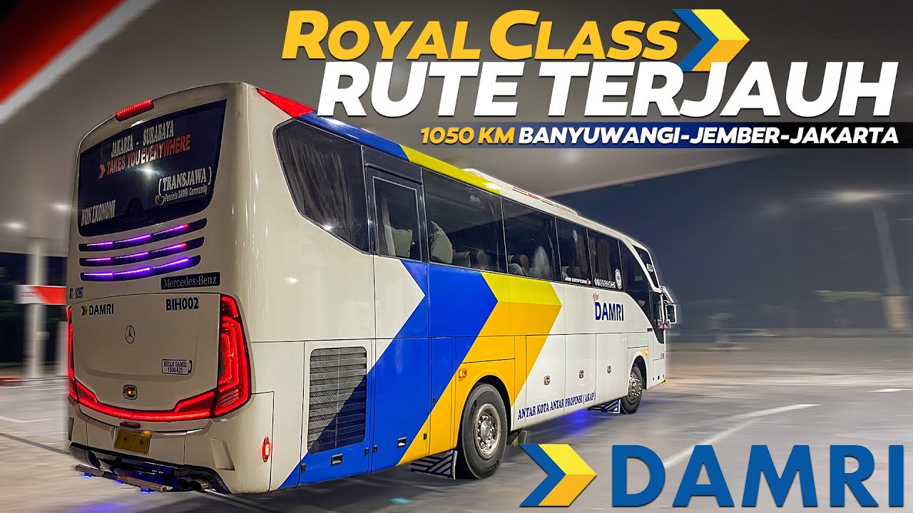 DAMRI SOLAR CORR!! JEMBER JAKARTA CUKUP 12 JAM SAJA😱🔥 Trip Damri BIH 002 Seat 2-1 (Part2)