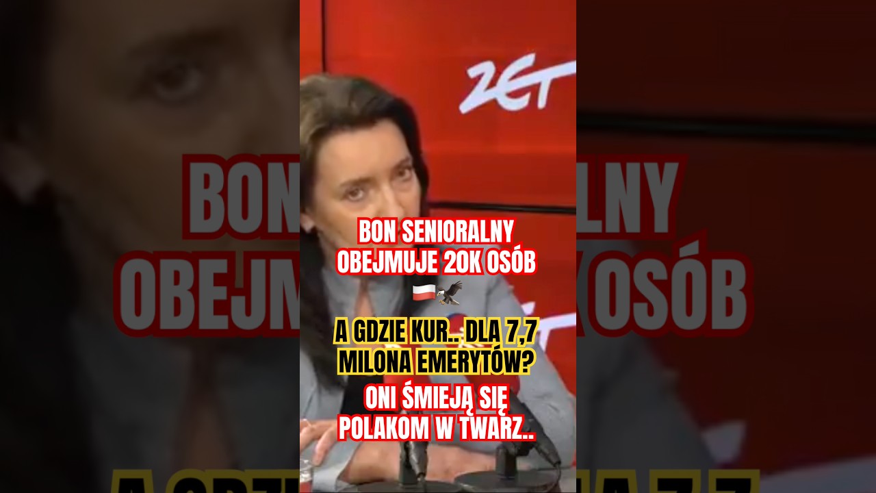 BON SENIORALNY DLA 20K SENIOR&Oacute;W A GDZIE RESZTA?🇵🇱🦅 #shortvideo #shorts #wybory2027 #polska,