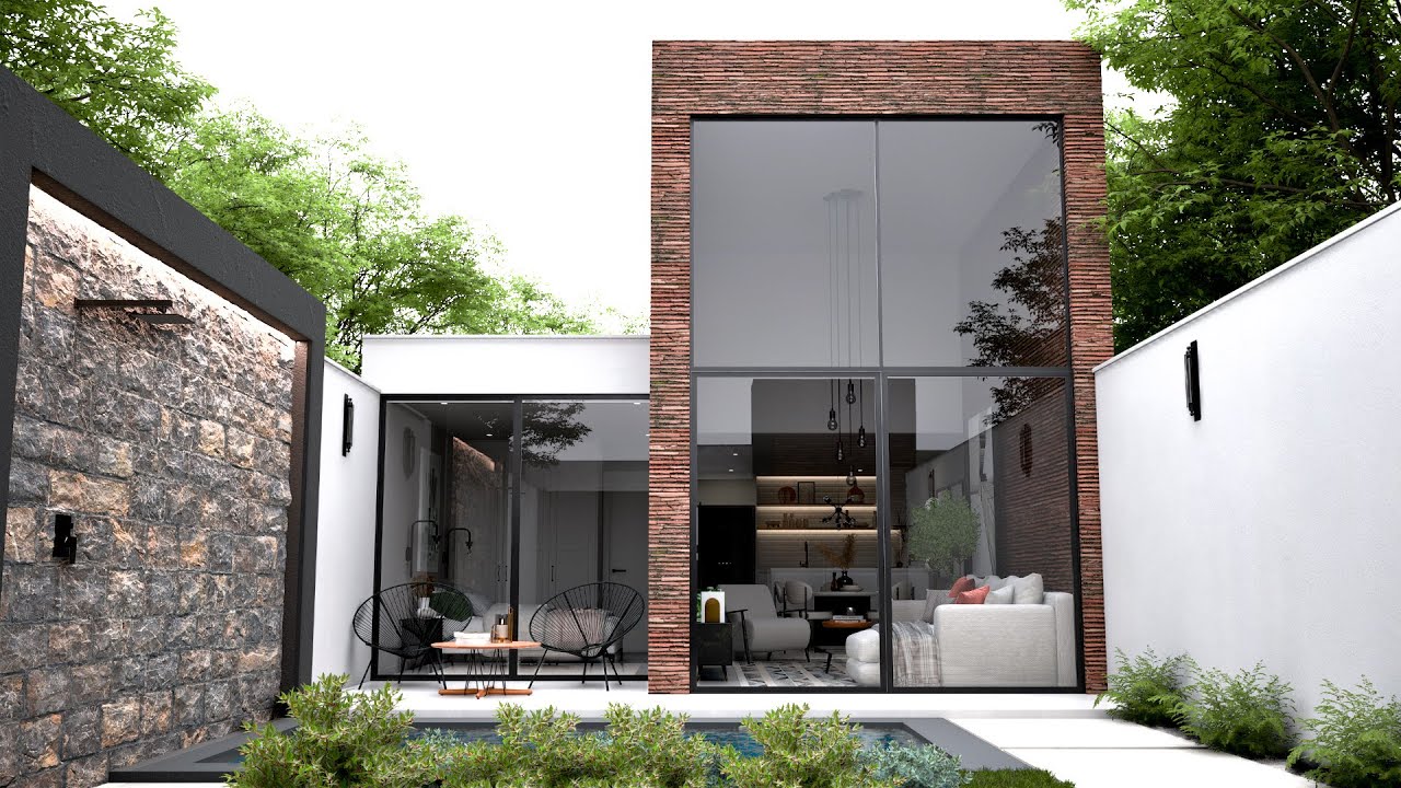 House Design 6x25 Meters