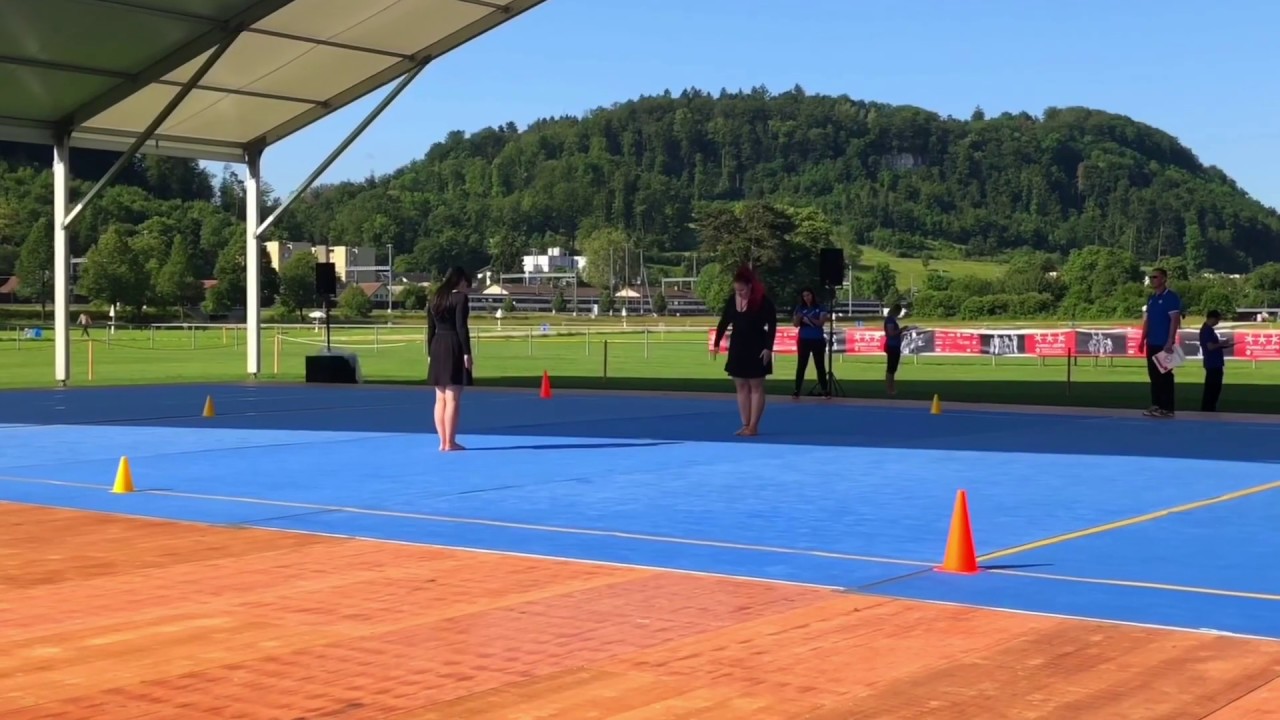 Nadine und Fabienne | Gymnastik zu zweit | ETF Aarau 2019