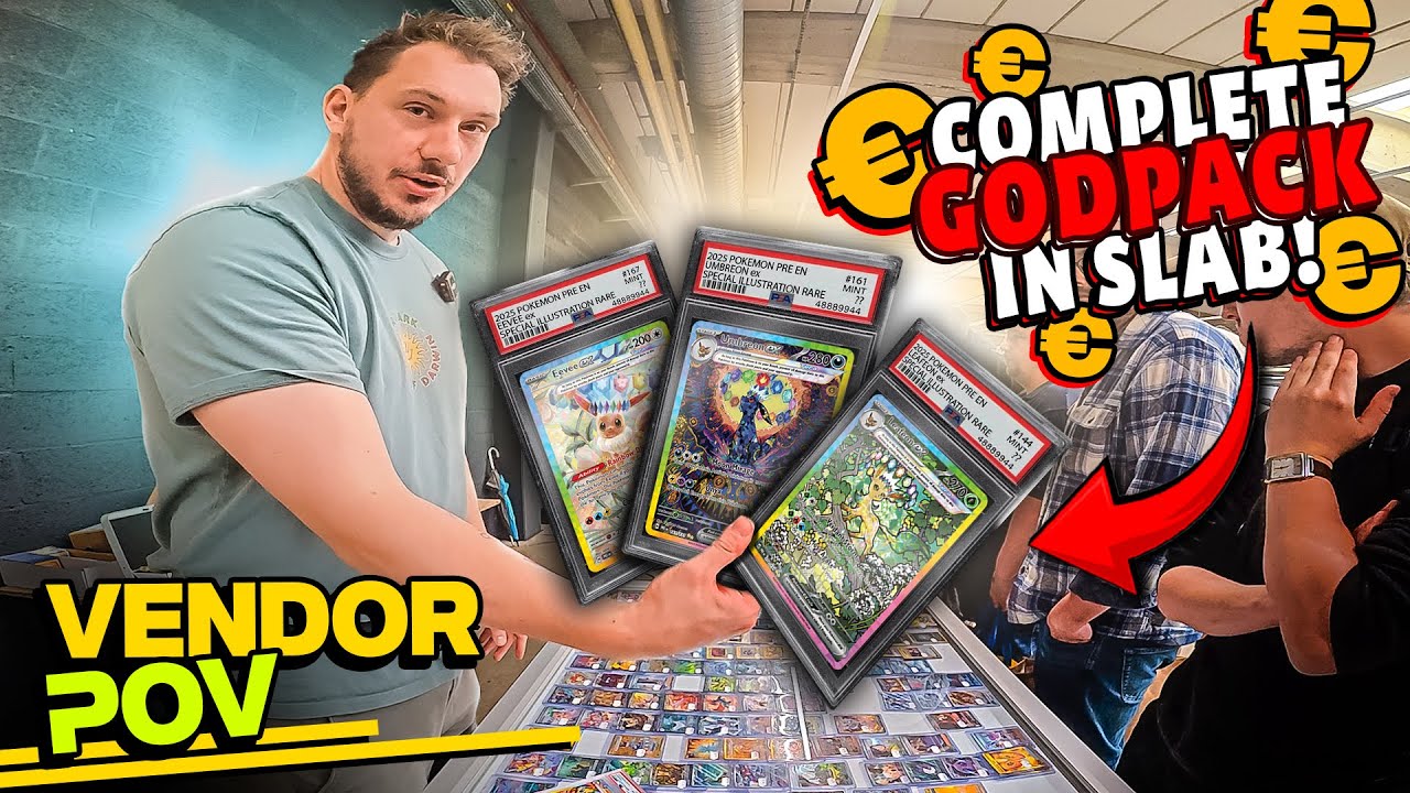 Vendor POV | Game & Collect Fun Days | GODPACK EEVOLUTIONS SLABS collectie OVERKOPEN!