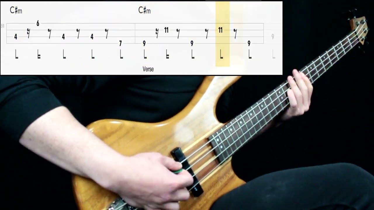 Aqua - Barbie Girl (Bass Cover) (Play Along Tabs In Video)