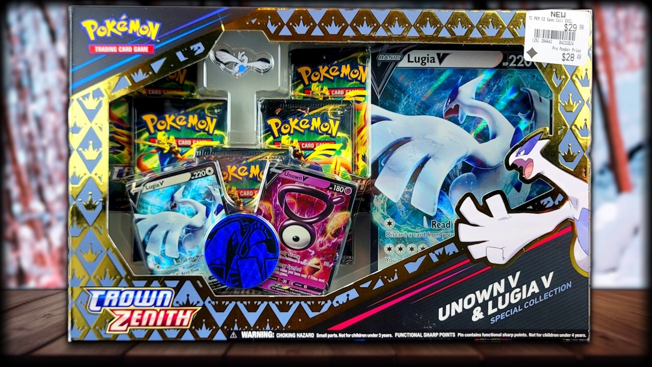 Unown V & Lugia V Special Collection Opening! (Crown Zenith!)
