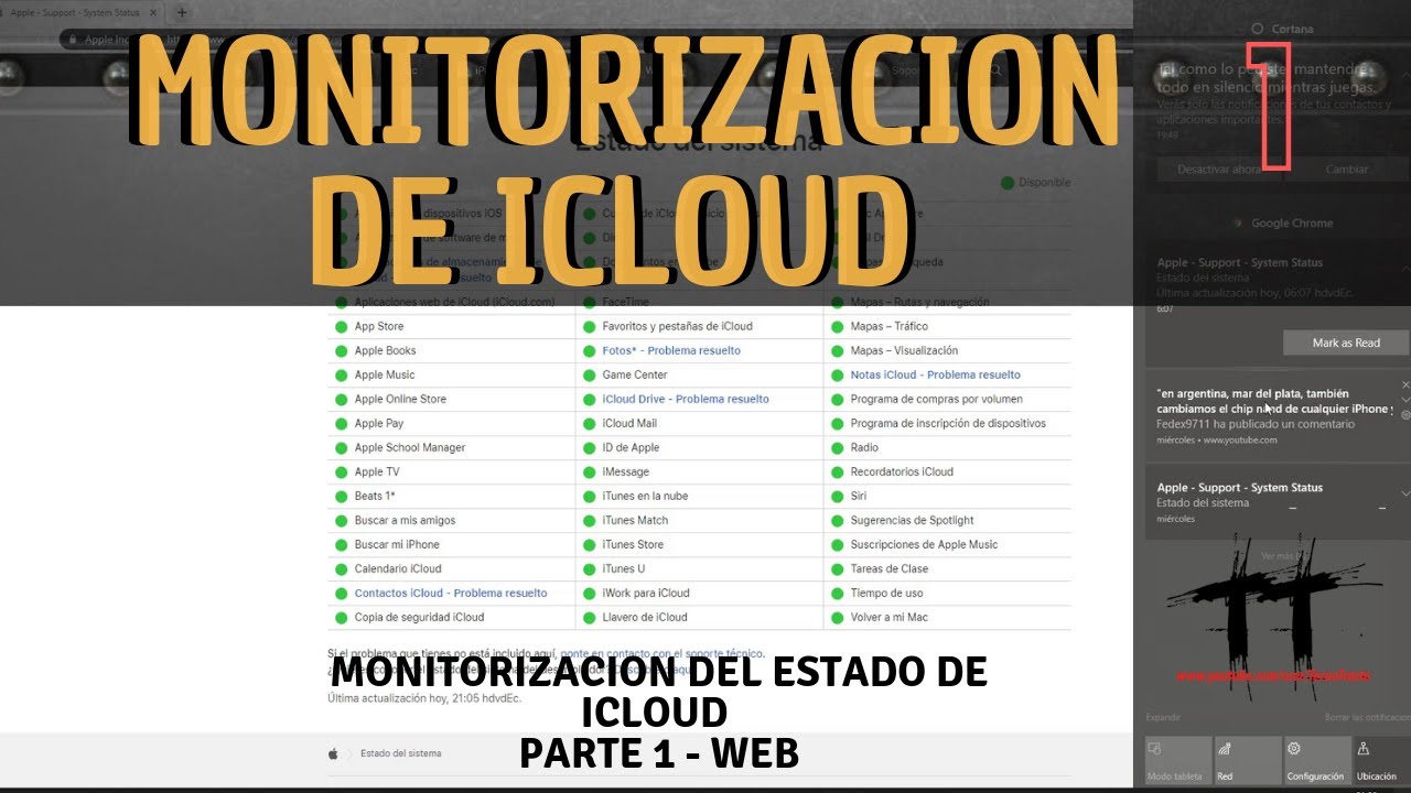 MONITORIZACION SERVIDORES ICLOUD  |  WEB |