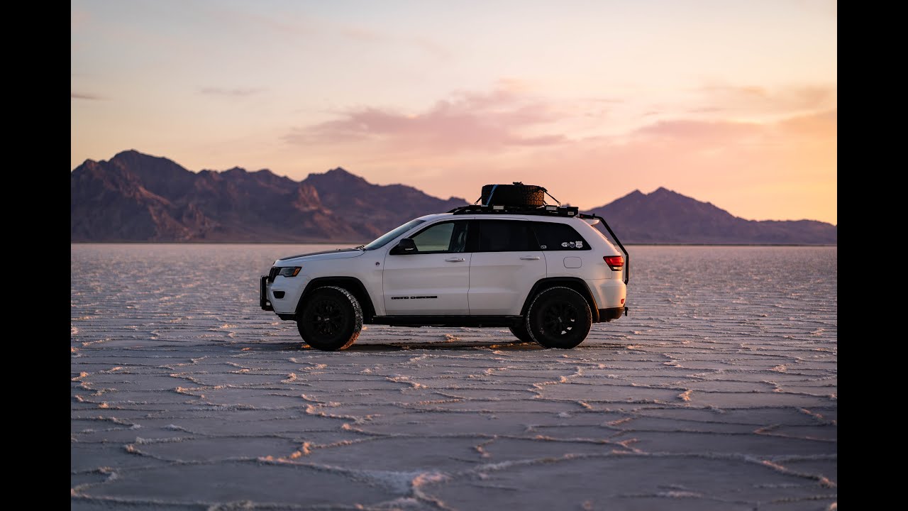 A Morning Sunrise on the Salt Flats with the Jeeps