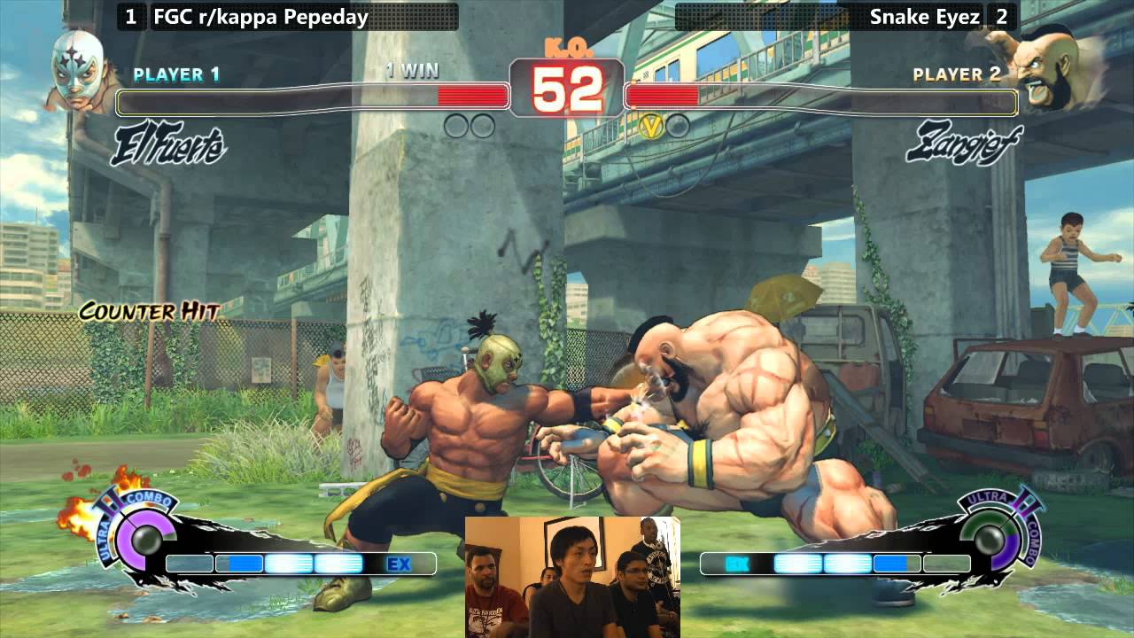 USF4 @ TFC2014 Salty Suite - Pepeday (El Fuerte) vs Snake Eyez (Zangief)