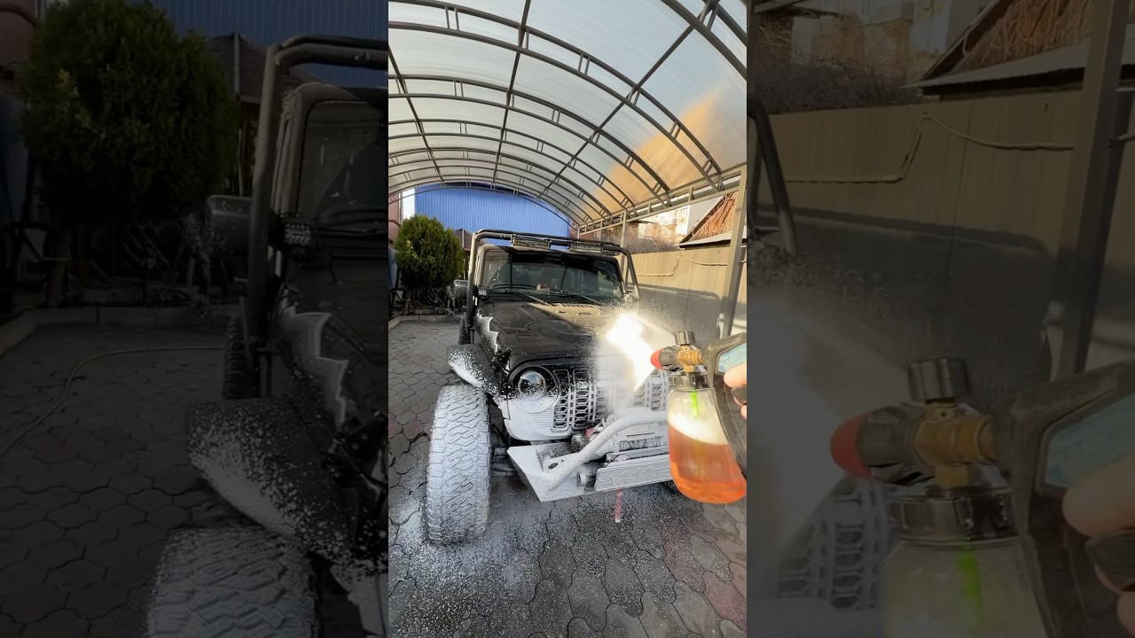 Американский уазик тоже достоит правильного ухода. В пеннике citrus boom 1:10