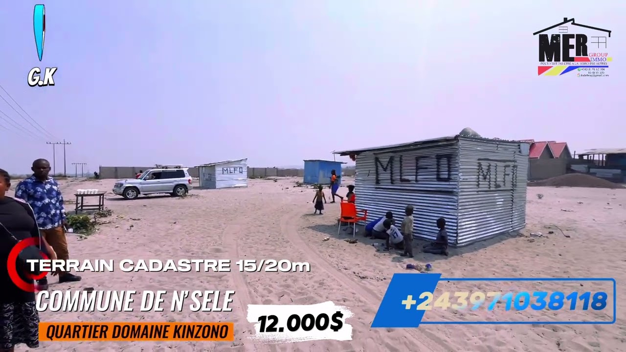 20/07/2025 TERRAIN A VENDRE AVEC LES MIS AVALEURS C/ N’SELE DOMAINE