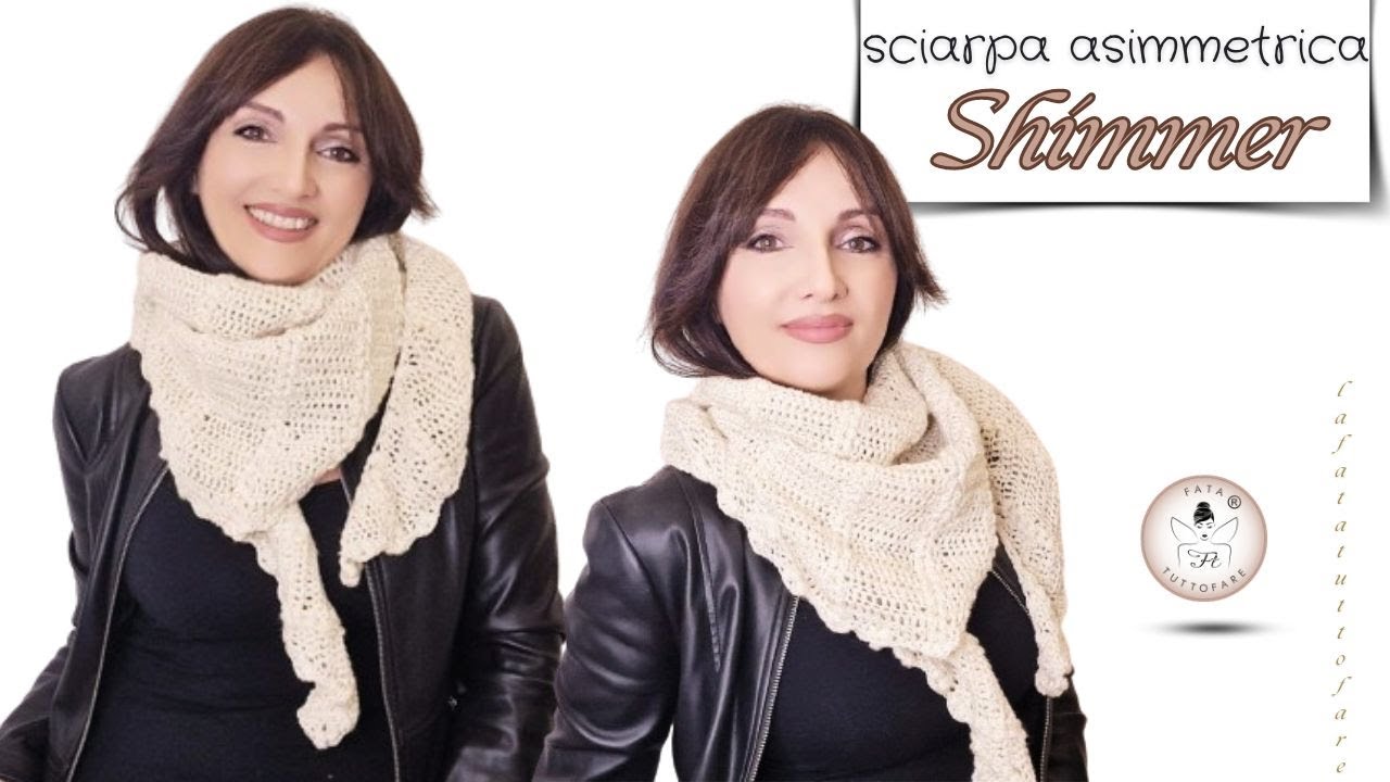 TU COME LA CHIAMI? sciarpa asimmetrica Shimmer