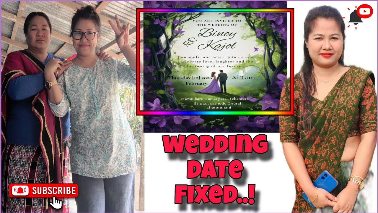 My Sister's Wedding Date Announcement🎉|| Ama Dukho Nangjak ja langkha😭|| @AJCiyona 