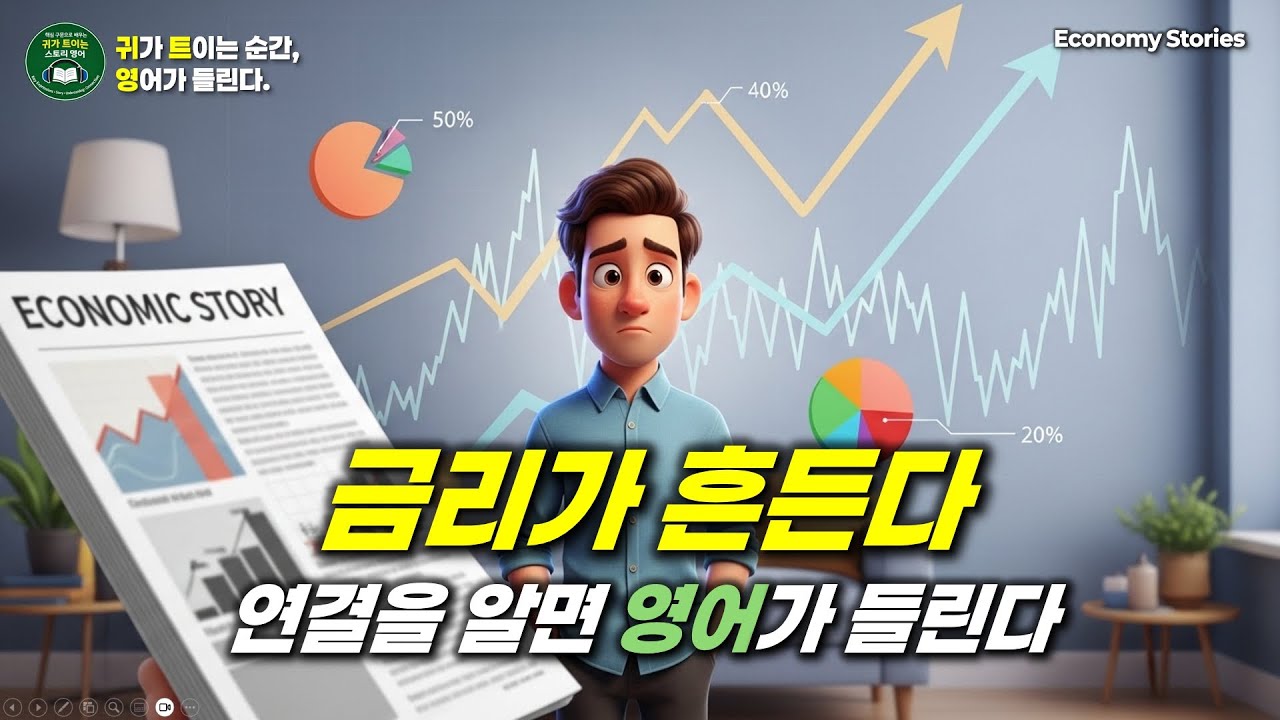 💰금리는 왜 내 삶을 이렇게 흔들까? | 경제 이야기 영어 듣기 🔊🎧📊🏦💡