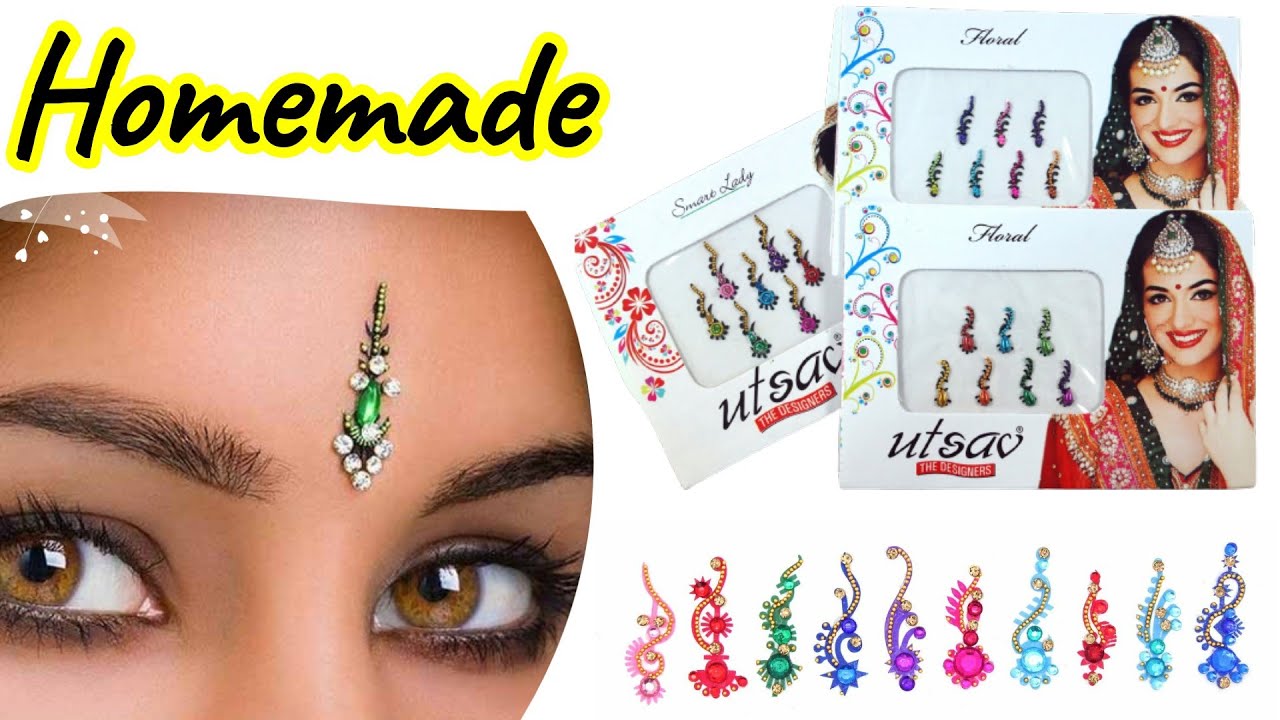 How to make bindi at home||bindi stickers||homemade sticker bindi||diy bindi|laal bindi||Sajal Malik