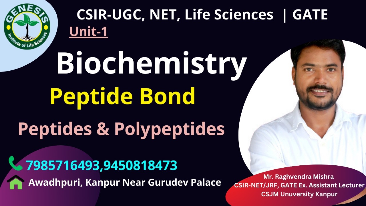 Peptide Bond | Peptides & Polypeptides | Biochemistry#genesis_institute#csir#csirnet #lifescience