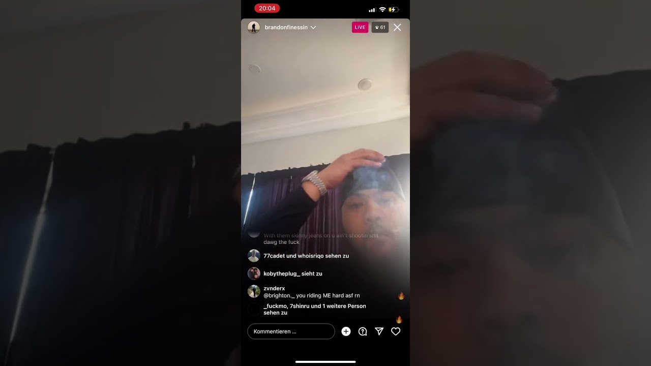 💀🫶 BRANDON FINESSIN instagram live