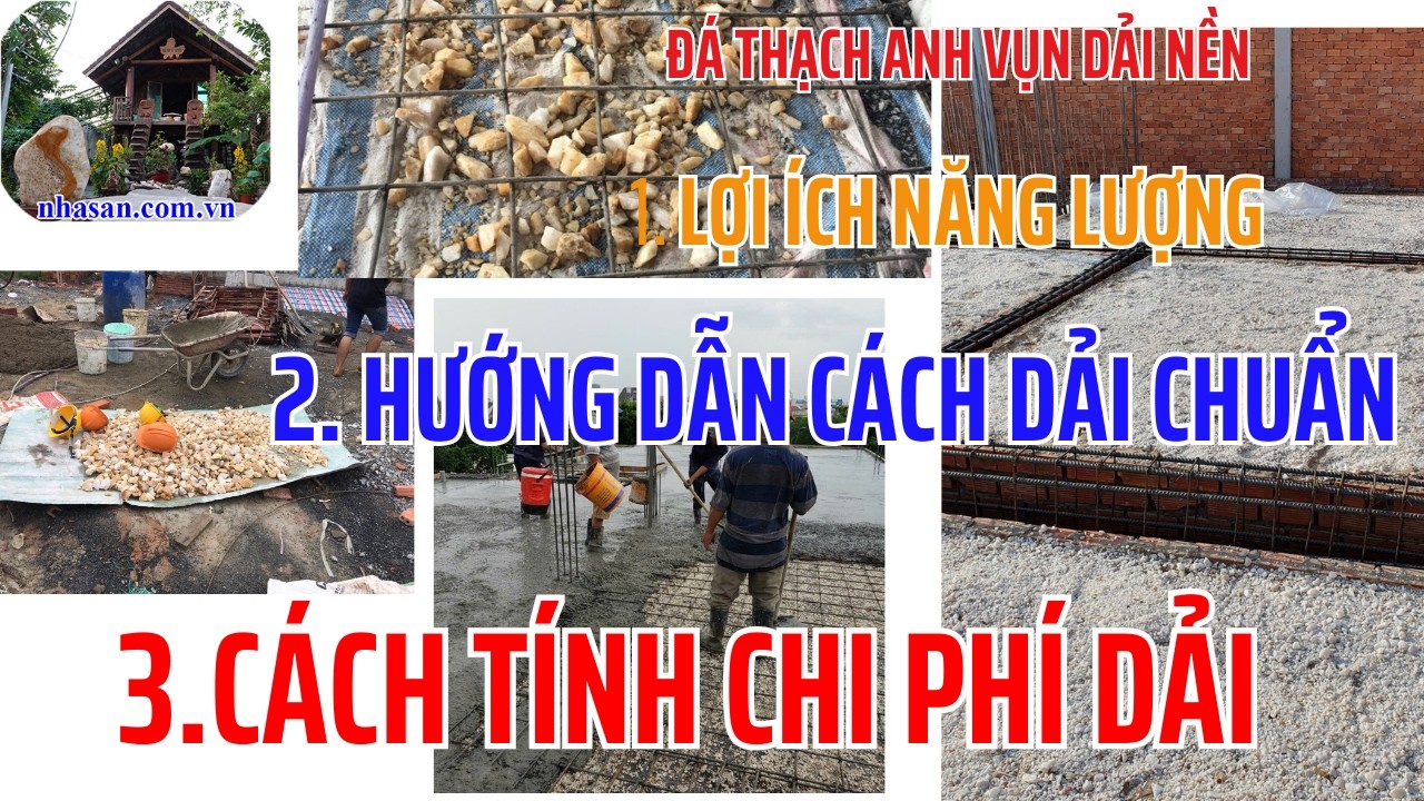 Đá Thạch Anh Vụn Dải Nền Nhà Cách Làm, Lợi Ích Phong Thủy và Cách Ước Tính Chi Phí