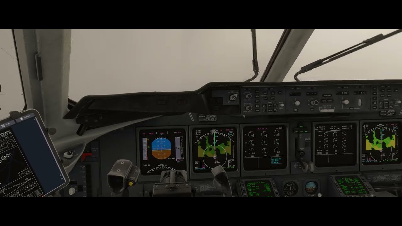 MSFS 2024 African Ops - Landing in Thunderstorm Nairobi Kenya