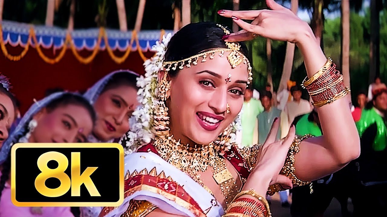 Bajoo Bandh 8k Video Song 💖| Madhuri, Rishi Kapoor | Prem Granth (1996) | Suresh Wadkar, Alka Yagnik