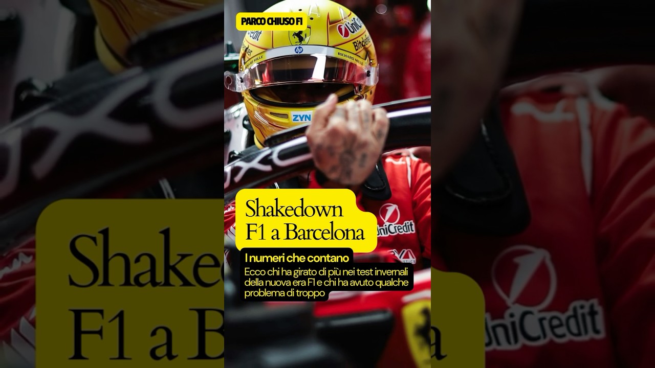 🔥 TEST F1 BARCELLONA 2026: TUTTI I NUMERI! Pronti via !