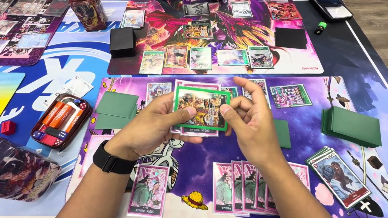 One Piece TCG OP06: зеркальный матч красно-зеленых Луффи и Эйса